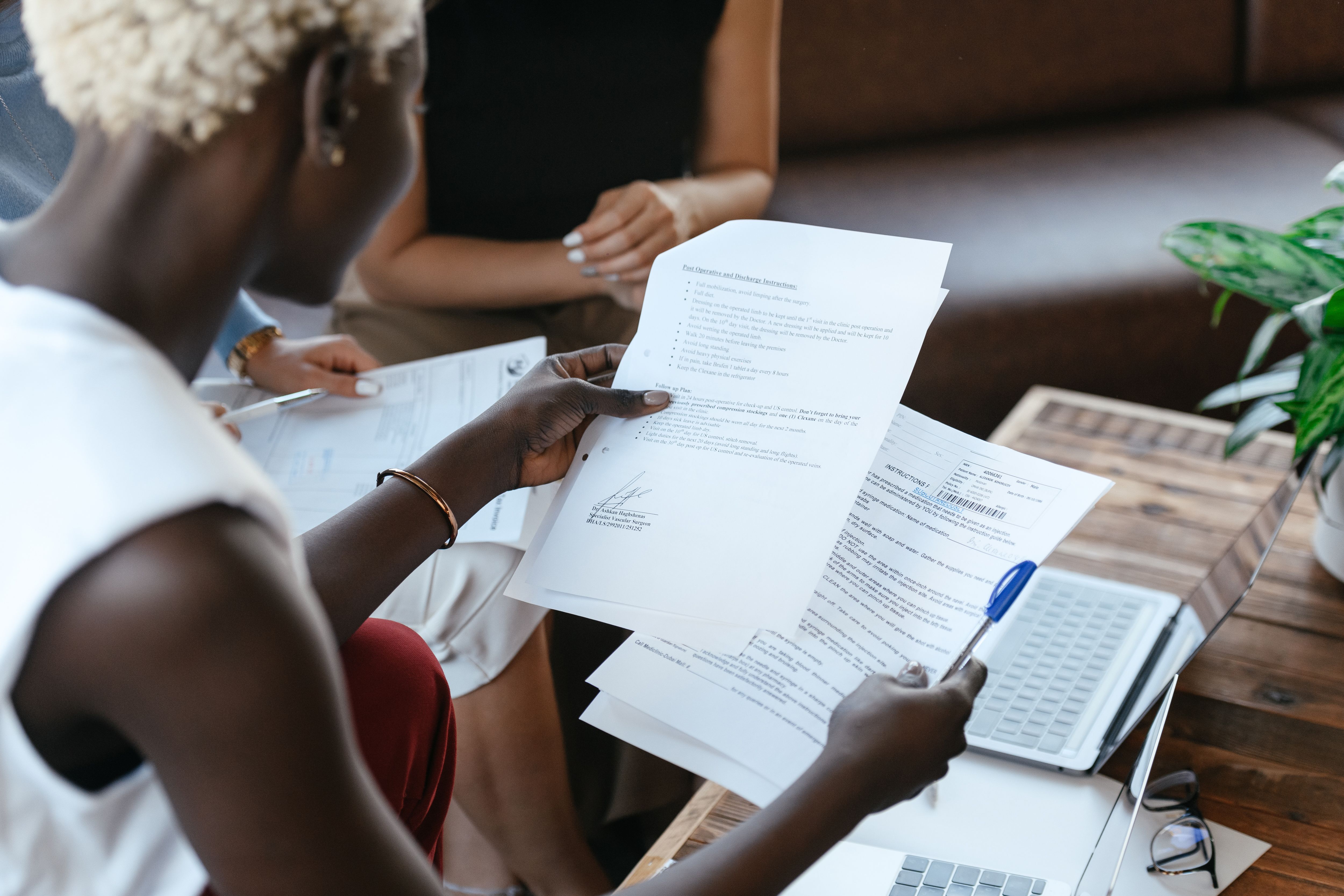Due diligence paper review for a financial transaction